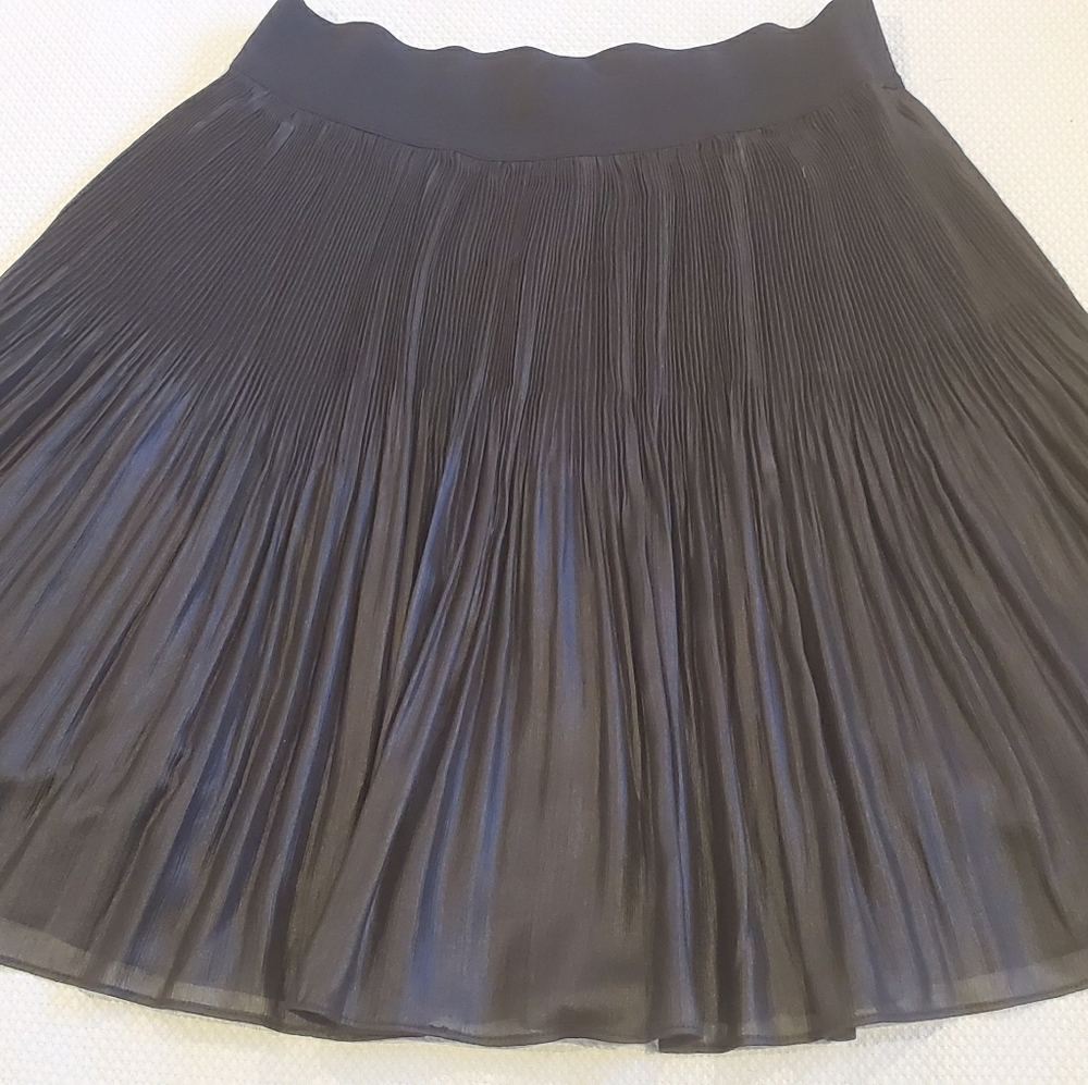 Free people black pleated mini skirt